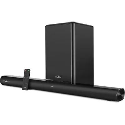 Саундбар SVEN SB-2200D, черный 300Вт, DD, BT, HDMI, ПДУ, Optical, USB, дисплей, беспроводной сабвуфер