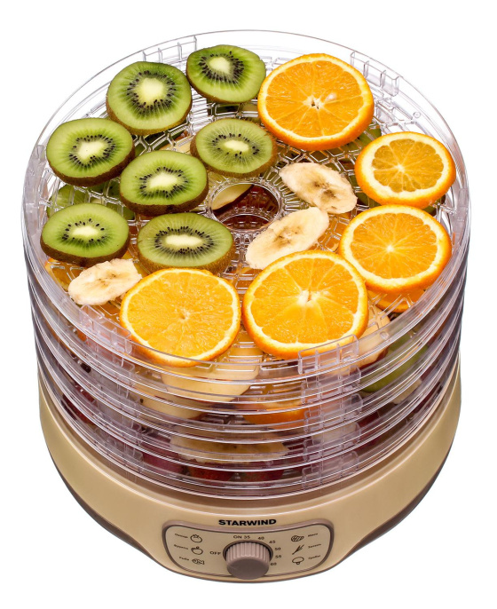 Сушилка для овощей и фруктов STARWIND SFD2520,  бежевый,  5 поддонов