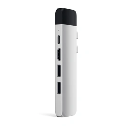 USB-хаб Satechi Aluminum Pro Hub with Ethernet & 4K HDMI для MacBook Air 2018-2020, MacBook Pro 2018-2020. Цвет серебряный. (ST-TCPHES)