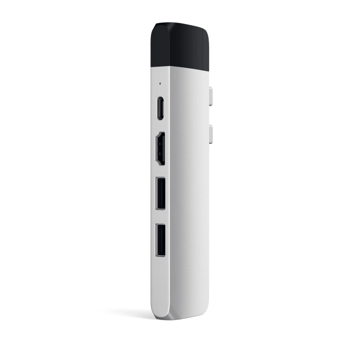 USB-хаб Satechi Aluminum Pro Hub with Ethernet & 4K HDMI для MacBook Air 2018-2020, MacBook Pro 2018-2020. Цвет серебряный. (ST-TCPHES)