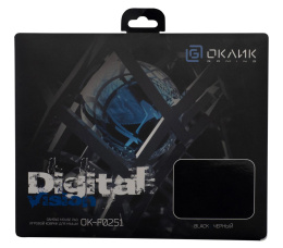 Коврик для мыши Oklick OK-F0251 S черный, нейлоновая ткань, 250х200х3мм
