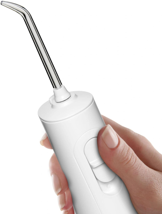 Ирригатор Waterpik WF-21 портатив. импульсн. 2насад. белый