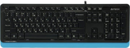 Клавиатура A4Tech FK10 черный/синий USB (FK10 BLUE) кабель 1.5м