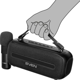 Колонка портативная Sven PS-255, 12Вт, черный (sv-022563)