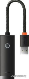 Хаб Baseus Lite Series WKQX030001 4-Port USB-A (USB-A to USB 3.0*4) 25cm Black (BS-OH012)