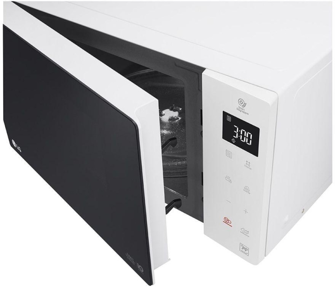 Микроволновая печь LG MW25R35GISW, 1000Вт, 25л, белый /черный