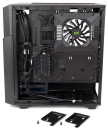 Корпус Hiper CC BG черный без БП ATX 2x120mm 2x140mm 2xUSB3.0 audio bott PSU