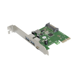 Контроллер ExeGate EXE-323 (PCI-E x1 v2.0, 2*USB3.0 ext. + 1*Type-C, разъем доп.питания, VIA Labs Chipset VL805) EX283719RUS