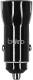 Автомобильное зарядное устройство Buro BUCN1, USB-A, USB-C, 18Вт, 3A, черный [bucn18p110bk]
