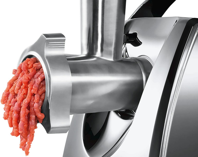 Мясорубка Bosch MFW67440 2000Вт черный/серебристый