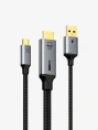 Кабель CABLETIME CC18L (CT-HMCM4K-AG2) 2 м, USB TYPE C - HDMI 4K/60 Гц