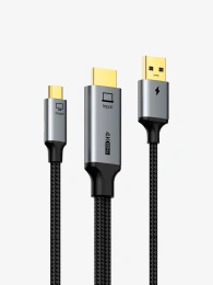 Кабель CABLETIME CC18L (CT-HMCM4K-AG2) 2 м, USB TYPE C - HDMI 4K/60 Гц