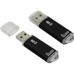 Smartbuy USB Drive 8Gb V-Cut series Black SB8GBVC-K