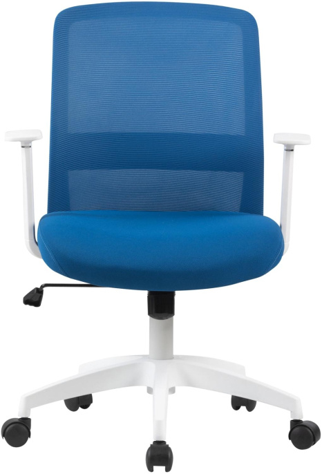 Кресло Cactus CS-WMC333-BL, сетка/ткань, до 100кг, фиксированные подлокотники,  темно-синий