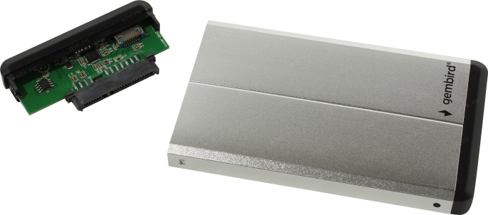 Внешний корпус 2.5" Gembird USB 3.0 SATA металл серебро EE2-U3S-2-S