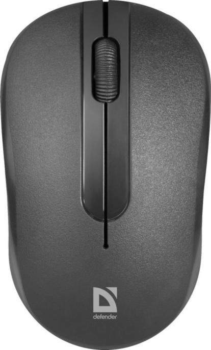 Мышь беспроводная Defender Datum MM-285, радио, оптическая, USB, 1600dpi, черный [52285]
