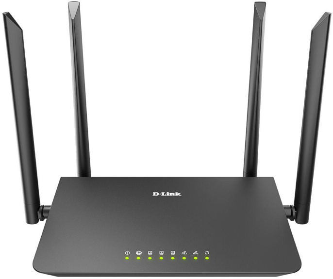Wi-Fi роутер D-Link DIR-820/RU/A1A, Wi-Fi 5, AC1200, 2.4/5ГГц, 3 LAN, черный