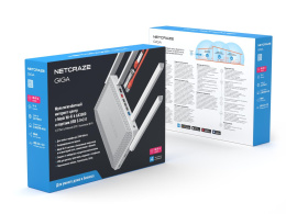 Маршрутизатор/ Netcraze Giga Мультигигабитный интернет-центр с Mesh Wi-Fi 6 AX3000, Smart-коммутатором 1?2.5G/SFP и 4?1G, многофункциональными портами USB 3.0 и 2.0 Netcraze Giga NC-1012