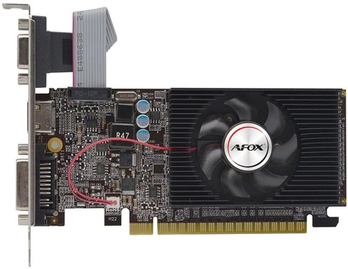 Видеокарта AFOX NVIDIA GeForce GT 610 AF610-1024D3L7-V6 1ГБ GDDR3, Ret