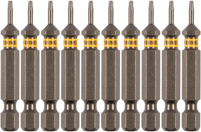 Набор бит DENZEL 11665,  универсальные,  шестигранный,  10шт
