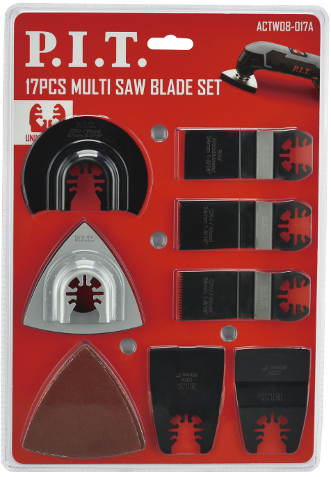 Набор насадок для реноватора P.I.T. ACTW08-017A 17шт для МФИ