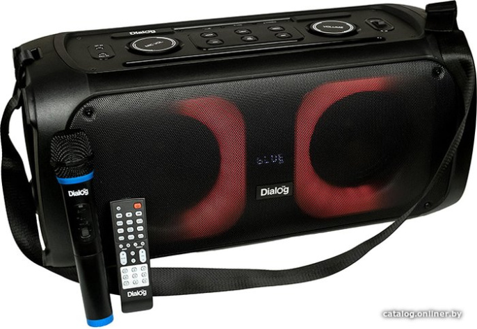 Акустическая портативная колонка Dialog Oscar AO-250 - 60W, караоке с беспр.микр, BTFMUSBTFLEDД