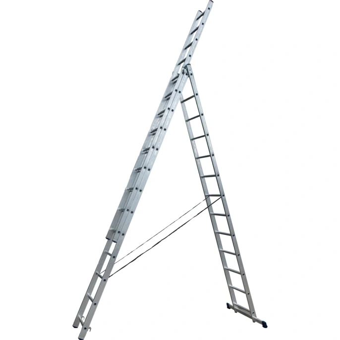 Лестница трехсекционная STAIRS универсальная усиленная 13 ступеней ALP313