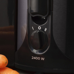 Соковыжималка центробежная Scarlett MaxPower SC-JE50S61 2400Вт рез.сок.:1000мл. серебристый/черный