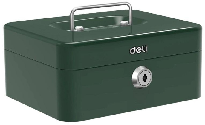 Ящик для денег Deli ET504 9x20x16 зеленый
