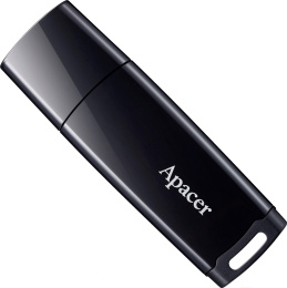 Накопитель USB Apacer AH336 64GB AP64GAH336B-1 интерфейс: USB 2.0 Type-A, с колпачком, материал корпуса: пластик, черный