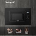 Встраиваемая микроволновая печь WEISSGAUFF HMT-206 Compact, 20л, 700Вт, черный [432897]