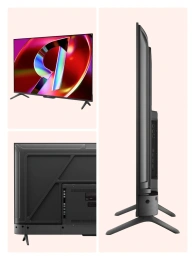 55" Умный телевизор ЯНДЕКС ТВ Станция QLED, 4K Ultra HD, СМАРТ ТВ, YaOS X, черный