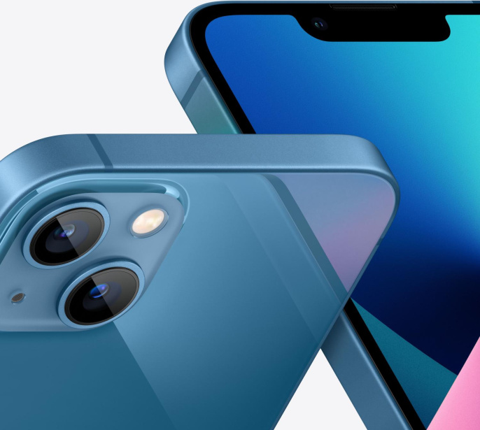 Смартфон Apple A2633 iPhone 13 128Gb 4Gb синий моноблок 3G 4G 1Sim 6.1" 1170x2532 iOS 16 12Mpix 802.11 a/b/g/n/ac/ax NFC GPS GSM900/1800 GSM1900 Protect (MLPK3HN/A)