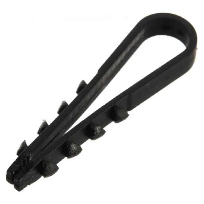 PROconnect 07-4522 Дюбель-хомут 11-18мм, круглый, черный 100 шт/уп