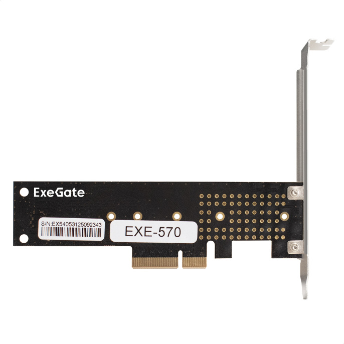 Переходник ExeGate EXE-570 M.2 M key - PCI-E x4 v3.0 для установки SSD 2230/2242/2260/2280/22110 M.2 M key в слот PCI-E x4 EX300629RUS