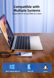 Бокс для накопителей 2.5" Netac WH11 NT07WH11-30CC 2.5 SATA to USB3.0 + USB3.0 C to C cable