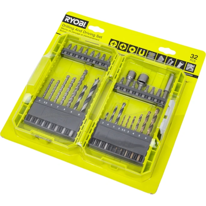 Набор бит и сверл RAK32DDMIX 32 шт Ryobi 5132004425