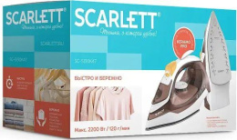 Утюг Scarlett SC-SI30K47 (2200 Вт, с пароувлажнением, подошва KeramoPro, постоянная подача пара)