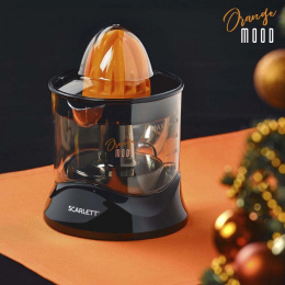 Соковыжималка Scarlett SC-JE50C09, цитрусовая, черный и оранжевый