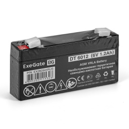 Аккумуляторная батарея ExeGate DT 6012-F1 (6V 1.2Ah, клеммы F1) EX282944RUS