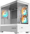 Корпус Gigabyte C201 Panoramic Ice GB-C201PI SKRIBBLE-G-BK-V1 материал: сталь, окно: закаленное стекло, 2хUSB3.0, Audio, без БП, 2x3.5” и 1x2.5”, 2x2.5”/3.5″, 5 слотов расширения, mATX, длина