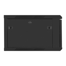 Шкаф телекоммуникационный 19" настенный 6U ExeGate EC-WM-6U.600.G.BLACK 19”, 6U, 600x600x370mm ШхГхВ , передняя дверь закаленное стекло, съемные боковые панели, пыле- и влагозащита IP23, черный RAL 9004 EX298606RUS