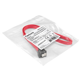 Кабель SATA ExeGate EX-CC-SATA-DATA90-0.5L (7pin/7pin, SATA III до 6Gbps, угловой разъем, металлические защелки, 0,5м) EX294732RUS