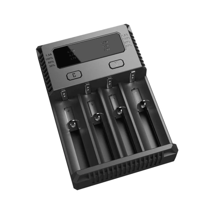 Зарядное устройство Nitecore i4 18650/16340 на 4АКБ Intellicharge V2 Совместим с Li-ion и Ni-MH/Ni-Cd аккумуляторами с автоматическим определением 15364