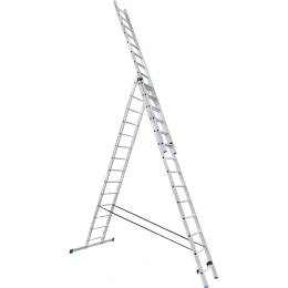 Алюминиевая трехсекционная лестница LadderBel 14 ступеней LS314
