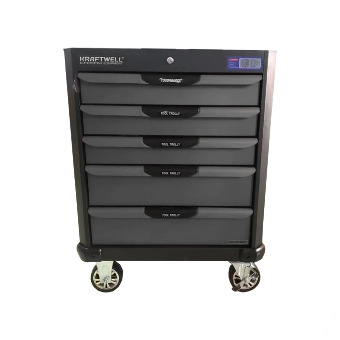 Тележка KraftWell с 5 ящиками+ПОДАРОК инструмент 157 предметов KRW-TTG+SET157
