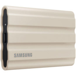 Внешние HDD и SSD/ Samsung External SSD T7 Shield, 1TB, Type C-to-C/A, USB 3.2 Gen2, R/W 1050/1000MB/s, IP65, 88x59x13mm, 98g, Beige 12 мес.