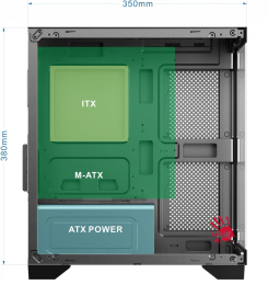 Корпус mATX BLOODY BD-CC103, Mini-Tower, без БП, белый [bd-cc103-wh]