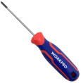 Отвертка WorkPro PH1X75мм (WP221026) (крестовая, хром-ванадиевое лезвие, черный магнитный наконечник, эргономичная ручка для удобного захвата)