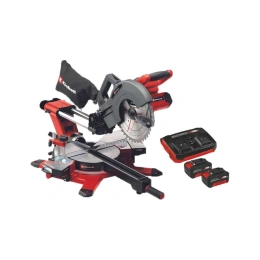 Торцовочная пила Einhell аккумуляторная, PXC TE-SM 36/10 L Li,2x18В,254х30 мм, пр 340х85 мм, лазер+2 аккумулятора 4Ач+дв.ЗУ 4300885SET